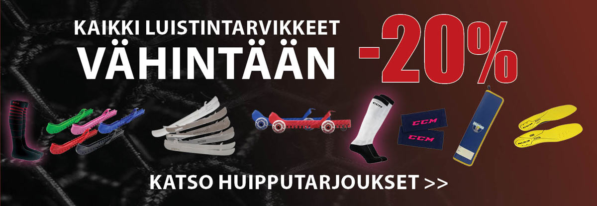 LUISTINTARVIKEVIIKKO: KAIKKI vähintään -20%